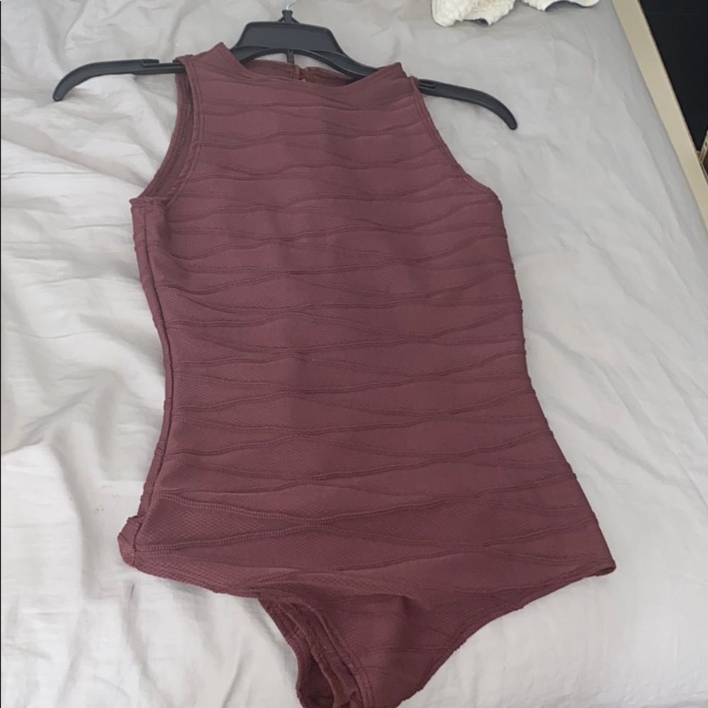 SMALL Windsor Maroon Bodysuit